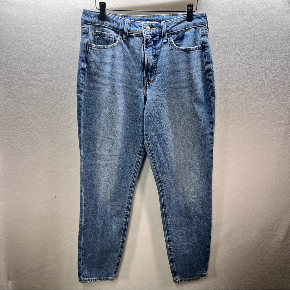 Old Navy OG High Rise Straight Jeans‎ Womens 6 Blue Denim Stretch 2920